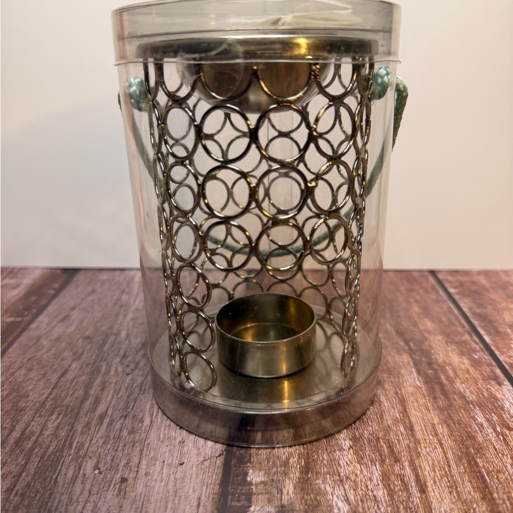 Slatkin & Co. Fragrance Oil Warmer Circle Tea Light Lantern - Home Accents